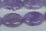 CNA450 15.5 inches 22*30mm oval natural lavender amethyst beads