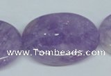 CNA451 15.5 inches 25*30mm oval natural lavender amethyst beads