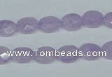CNA453 15.5 inches 8*12mm faceted oval natural lavender amethyst beads