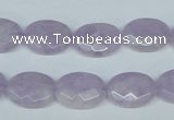 CNA455 15.5 inches 12*16mm faceted oval natural lavender amethyst beads