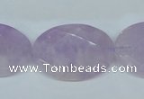 CNA459 15.5 inches 22*30mm faceted oval natural lavender amethyst beads