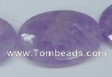 CNA461 15.5 inches 30*40mm faceted oval natural lavender amethyst beads