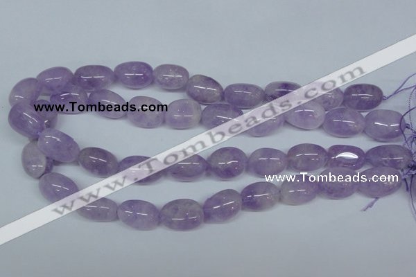 CNA466 15.5 inches 14*18mm nugget natural lavender amethyst beads