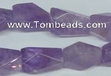 CNA467 15.5 inches 18*24mm faceted nugget natural lavender amethyst beads