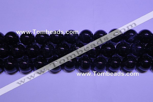 CNA555 15.5 inches 14mm round A grade natural dark amethyst beads