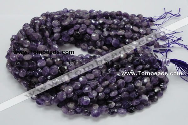 CNA56 15.5 inches 10mm faceted coin grade AB+ natural amethyst beads