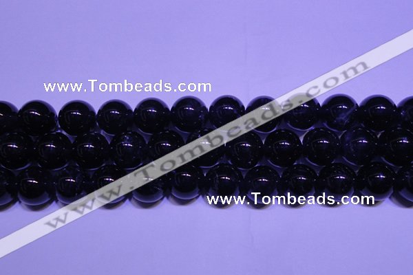 CNA564 15.5 inches 12mm round AA grade natural dark amethyst beads