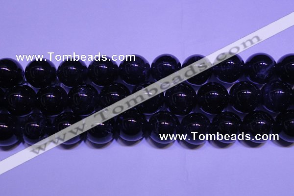 CNA567 15.5 inches 18mm round AA grade natural dark amethyst beads