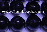 CNA572 15.5 inches 8mm round AAA grade natural dark amethyst beads