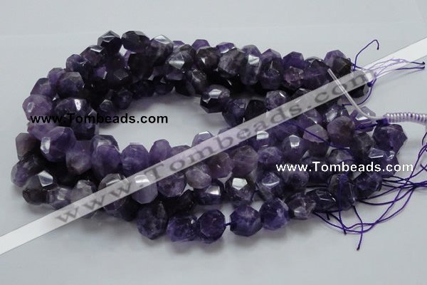 CNA64 15.5 inches 12*18mm freeform grade AB+ natural amethyst beads