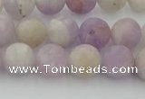 CNA672 15.5 inches 8mm round matte lavender amethyst beads