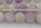 CNA673 15.5 inches 10mm round matte lavender amethyst beads