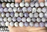 CNA678 15.5 inches 10mm round matte lavender amethyst beads