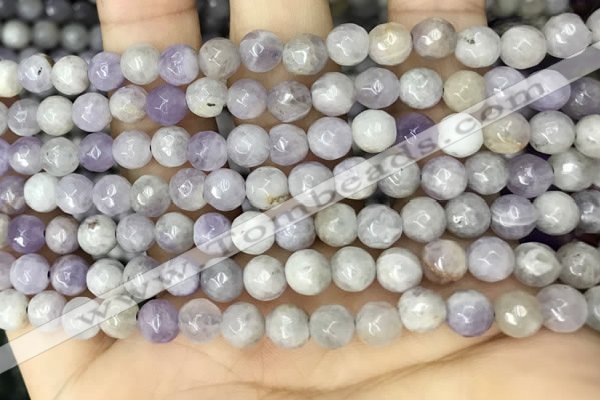 CNA686 15.5 inches 6mm faceted round lavender amethyst beads