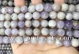 CNA688 15.5 inches 10mm faceted round lavender amethyst beads