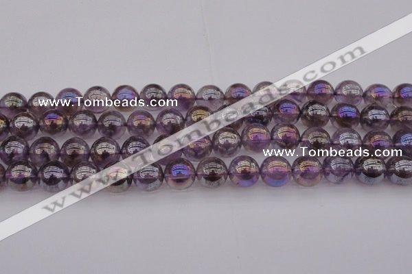 CNA703 15.5 inches 10mm round AB-color amethyst gemstone beads