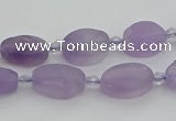 CNA721 15.5 inches 8*12mm oval amethyst gemstone beads wholesale