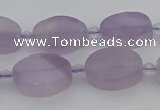 CNA723 15.5 inches 9*16mm oval amethyst gemstone beads wholesale