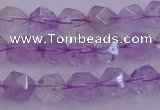 CNA730 15.5 inches 6mm faceted nuggets light lavender amethyst beads