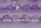 CNA731 15.5 inches 8mm faceted nuggets light lavender amethyst beads