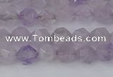 CNA761 15.5 inches 6mm faceted nuggets light lavender amethyst beads