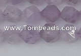 CNA762 15.5 inches 8mm faceted nuggets light lavender amethyst beads