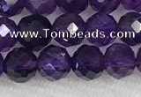 CNA774 15.5 inches 6mm faceted round amethyst gemstone beads