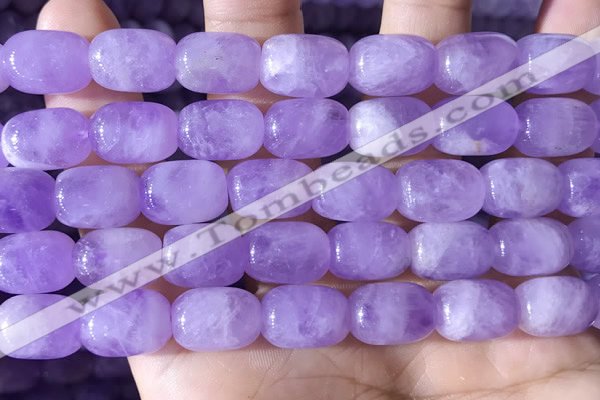 CNA785 15.5 inches 10*14mm drum lavender amethyst beads