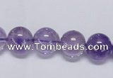 CNA803 15.5 inches 10mm round natural light amethyst beads