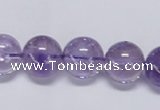 CNA804 15.5 inches 12mm round natural light amethyst beads