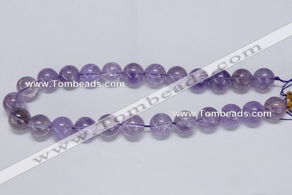 CNA807 15.5 inches 18mm round natural light amethyst beads