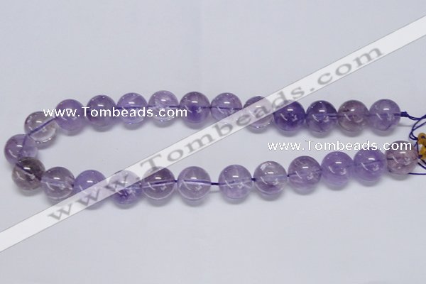 CNA808 15.5 inches 20mm round natural light amethyst beads