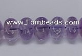 CNA811 15.5 inches 10*14mm rondelle natural light amethyst beads