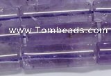 CNA816 15.5 inches 10*30mm tube natural light amethyst beads