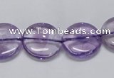 CNA823 15.5 inches 16mm flat round natural light amethyst beads