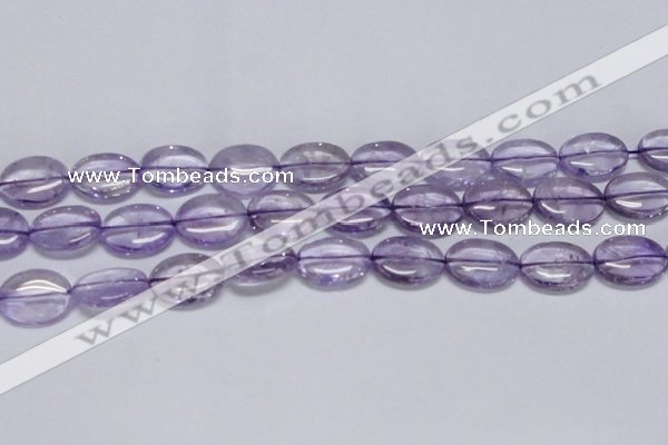 CNA833 15.5 inches 15*20mm oval natural light amethyst beads