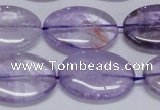 CNA834 15.5 inches 18*25mm oval natural light amethyst beads