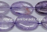 CNA835 15.5 inches 20*30mm oval natural light amethyst beads