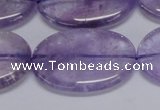 CNA837 15.5 inches 25*35mm oval natural light amethyst beads