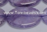 CNA838 15.5 inches 30*40mm oval natural light amethyst beads