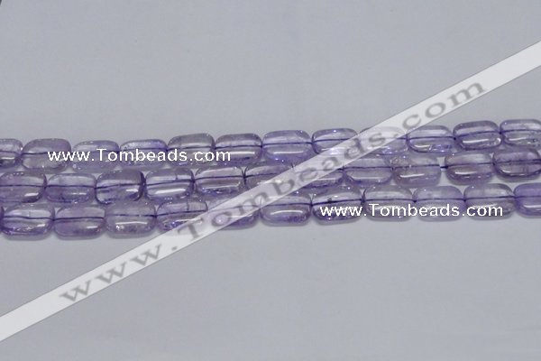 CNA850 15.5 inches 10*14mm rectangle natural light amethyst beads