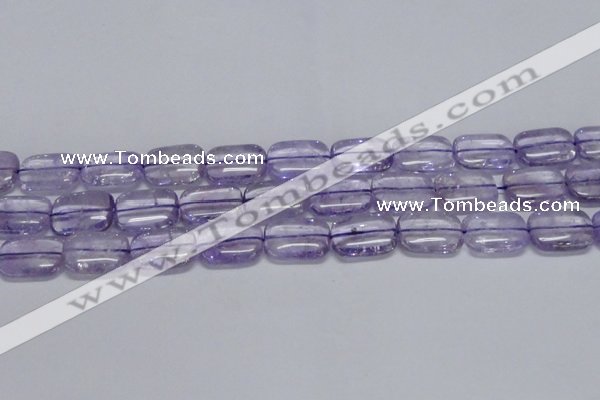 CNA852 15.5 inches 13*18mm rectangle natural light amethyst beads