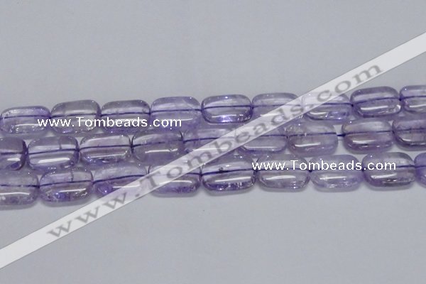 CNA853 15.5 inches 15*20mm rectangle natural light amethyst beads