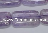 CNA854 15.5 inches 18*25mm rectangle natural light amethyst beads