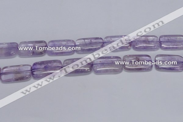 CNA855 15.5 inches 20*30mm rectangle natural light amethyst beads