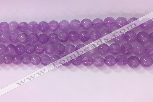 CNA953 15.5 inches 7mm round natural lavender amethyst beads