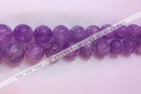 CNA959 15.5 inches 18mm round natural lavender amethyst beads