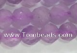 CNA962 15.5 inches 4mm faceted round natural lavender amethyst beads