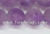 CNA965 15.5 inches 10mm faceted round natural lavender amethyst beads