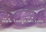 CNA977 15.5 inches 12*16mm drum natural lavender amethyst beads